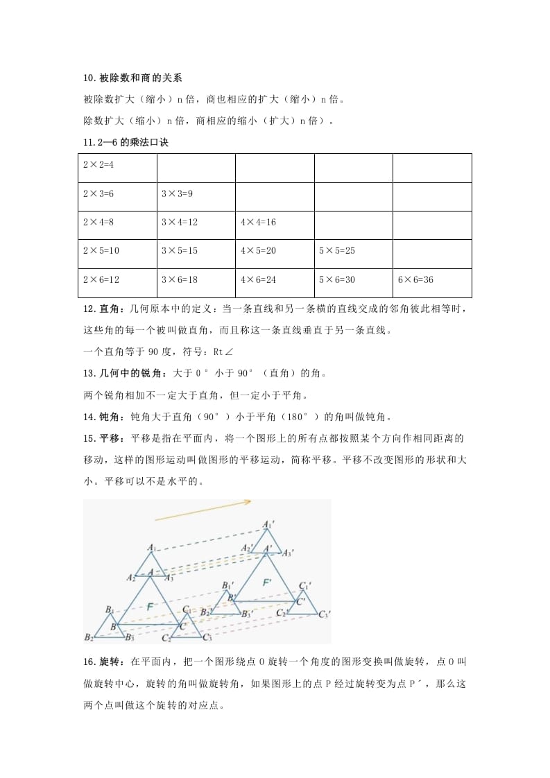 图片[2]-二年级数学下册小学知识点归纳-知识笔记