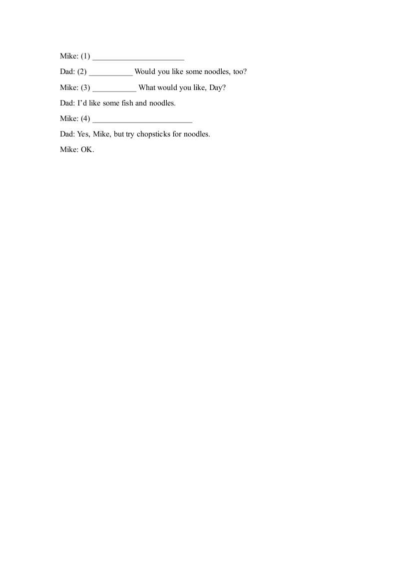 图片[2]-四年级英语上册Unit5_B_Read_and_write同步习题（人教版一起点）-知识笔记