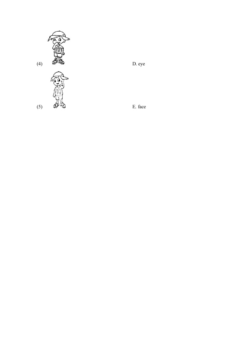 图片[3]-一年级英语上册Unit2_Lesson1课时训练（人教一起点）-知识笔记