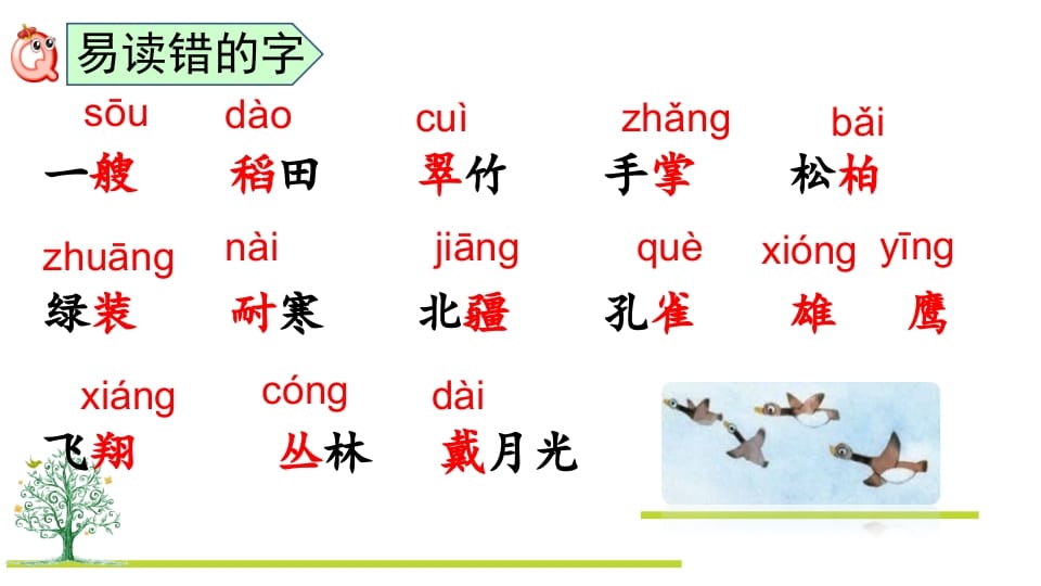 图片[3]-二年级语文上册第二单元复习（部编）-知识笔记