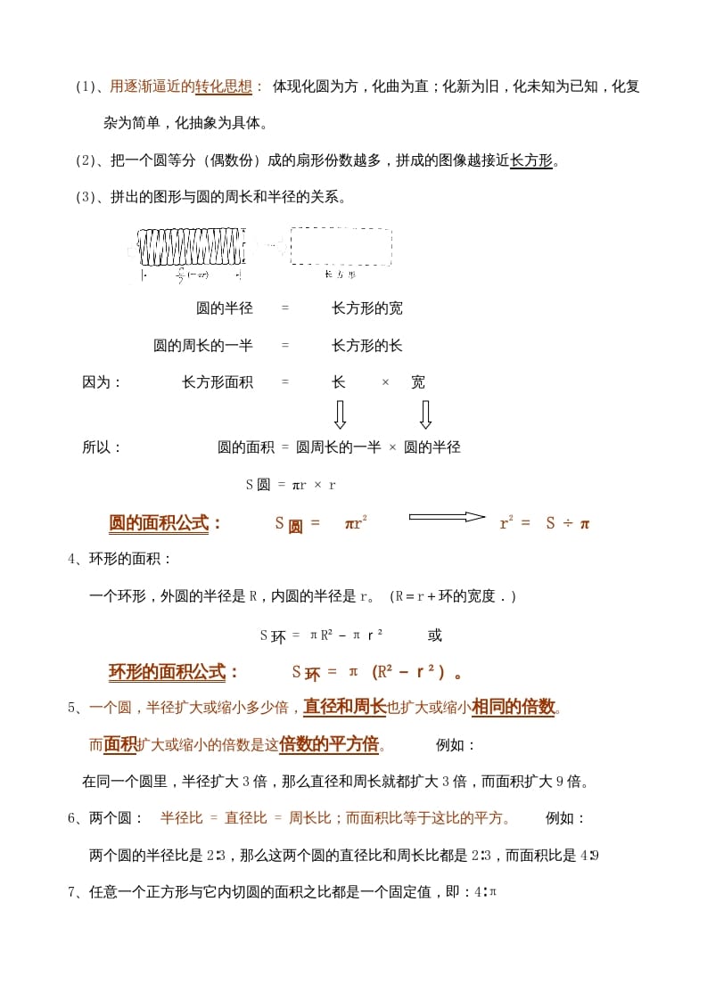 图片[3]-六年级数学上册第3单元归纳总结（人教版）-知识笔记