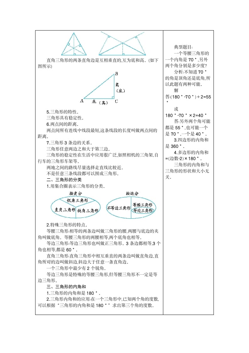 图片[2]-四年级数学下册5.三角形(1)-知识笔记