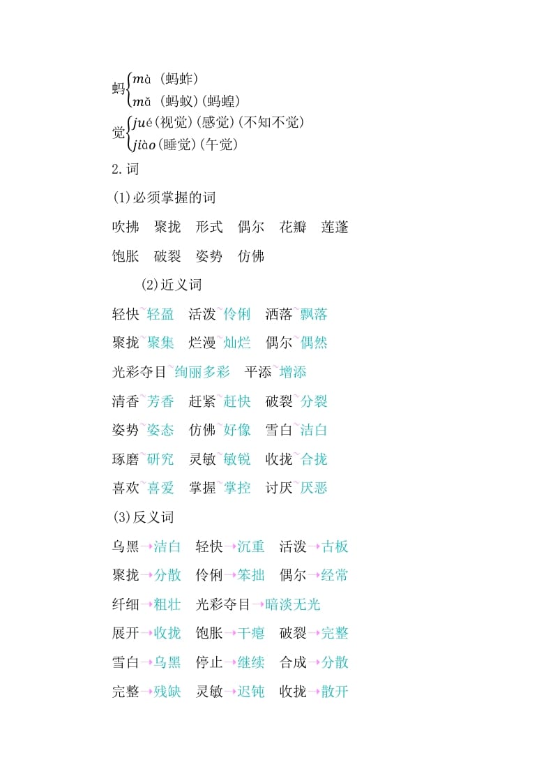 图片[2]-三年级语文下册第一单元知识小结-知识笔记