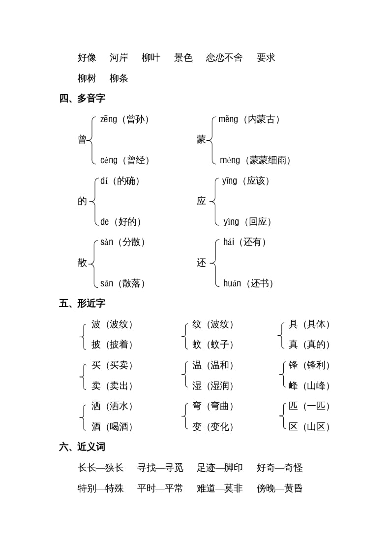 图片[2]-二年级语文下册第二单元知识点梳理-知识笔记