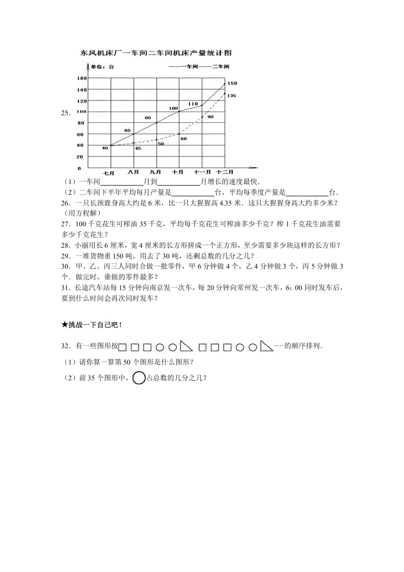 图片[3]-五年级数学下册苏教版下学期期中测试卷8-知识笔记