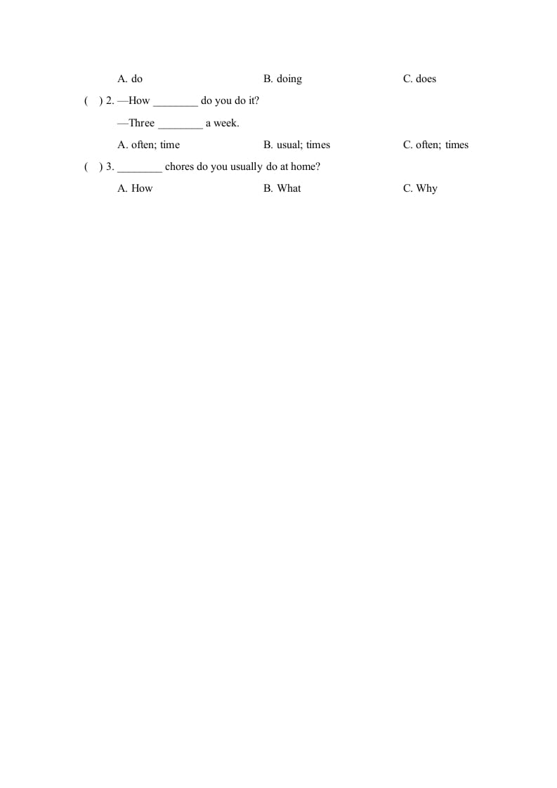 图片[2]-五年级英语上册Unit6_Lesson1课时训练（人教版一起点）-知识笔记