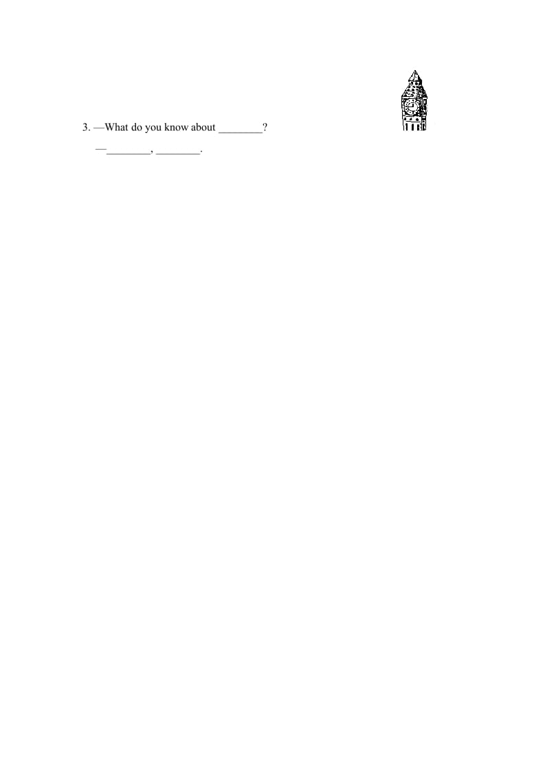 图片[2]-六年级英语上册Unit2_Lesson2课时训练（人教版一起点）-知识笔记