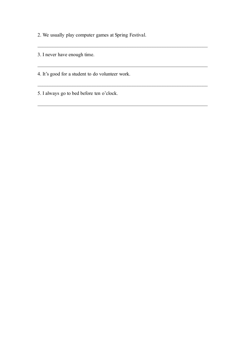 图片[2]-六年级英语上册Unit3_Lesson1_课时训练（人教版一起点）-知识笔记