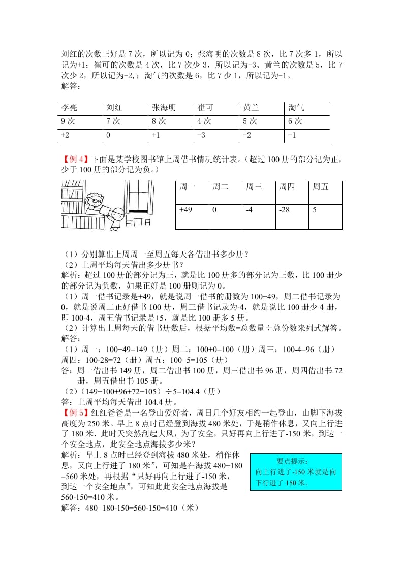 图片[2]-六年级数学下册人教版6年级下-爬坡题-知识笔记