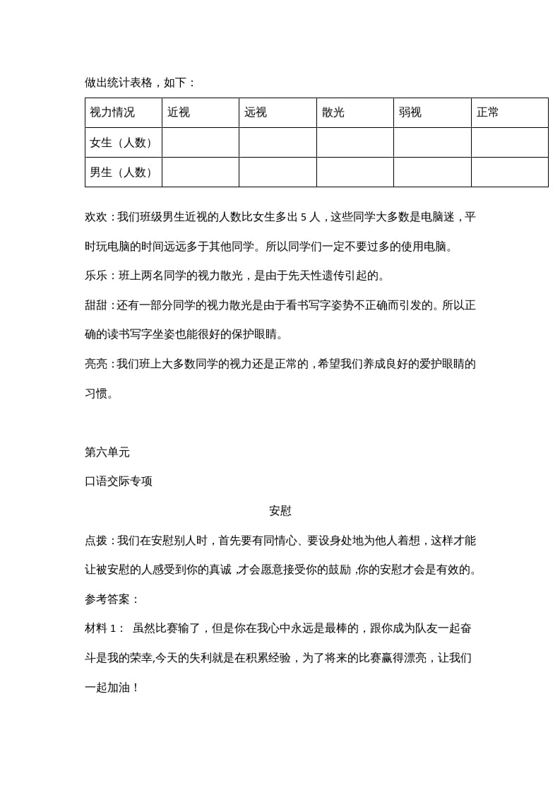 图片[3]-四年级语文上册7口语交际专项练习题-知识笔记
