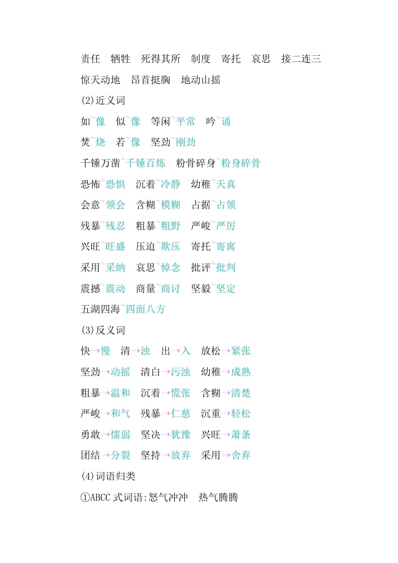 图片[2]-六年级语文下册第四单元知识小结-知识笔记