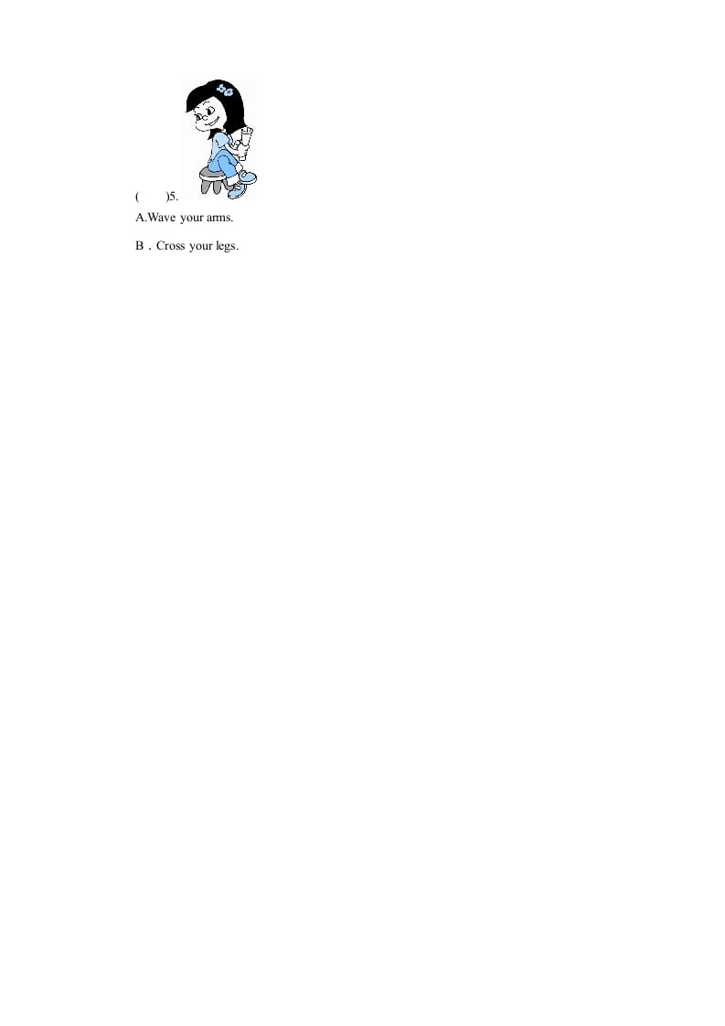 图片[3]-三年级英语上册课时测评unit3Lookatme-PartB练习及答案(2)（人教PEP）-知识笔记