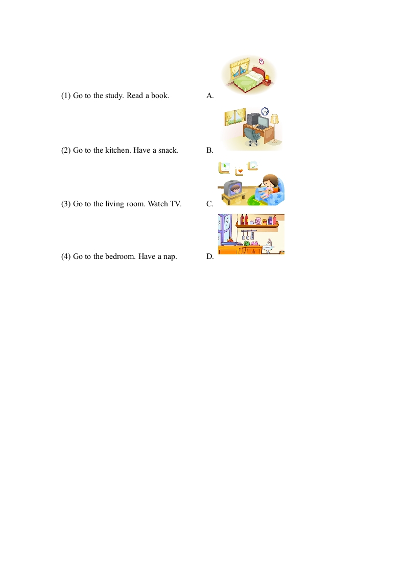 图片[2]-三年级英语上册Unit4_A_Let’s_learn同步习题(1)（人教版一起点）-知识笔记