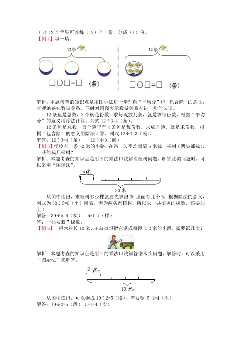 图片[2]-二年级数学下册第二单元表内除法-知识笔记